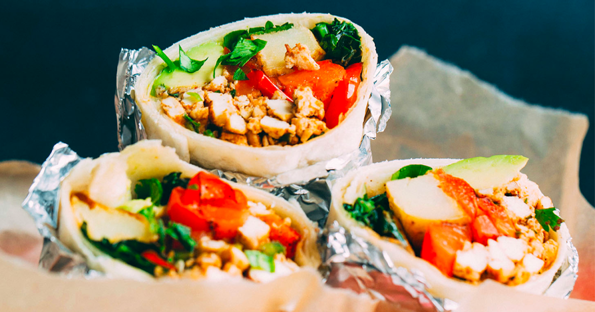 Tofu Scramble Breakfast Burritos
